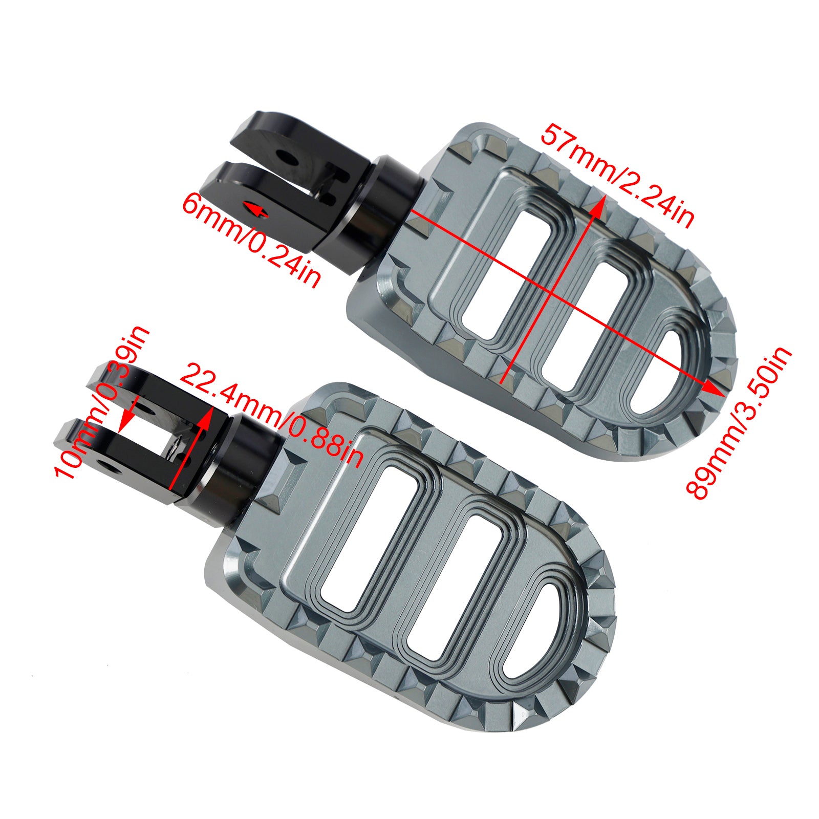 Moto Guzzi V100 Mandello / V7 850 / STELVIO Front Footrests Foot Peg