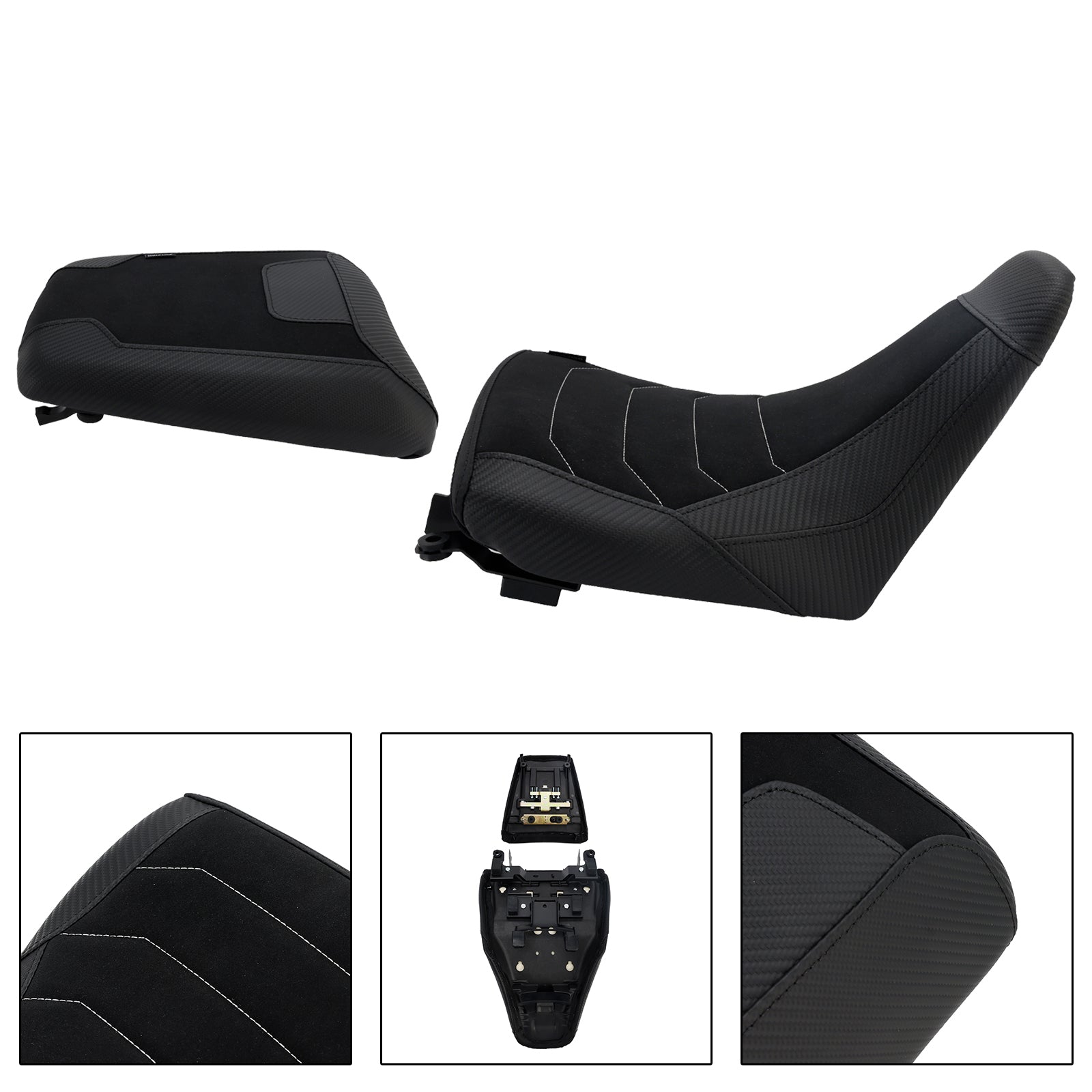23-25 Suzuki V-Strom Dl1050 Front&Rear Raider Cushion Kit Lower Fit Black