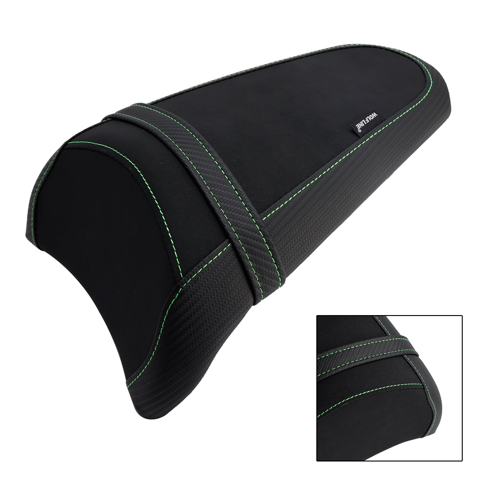 17-25 Kawasaki Ninja Z650 Rear Passenger Seat Pillion Saddle Flat Green