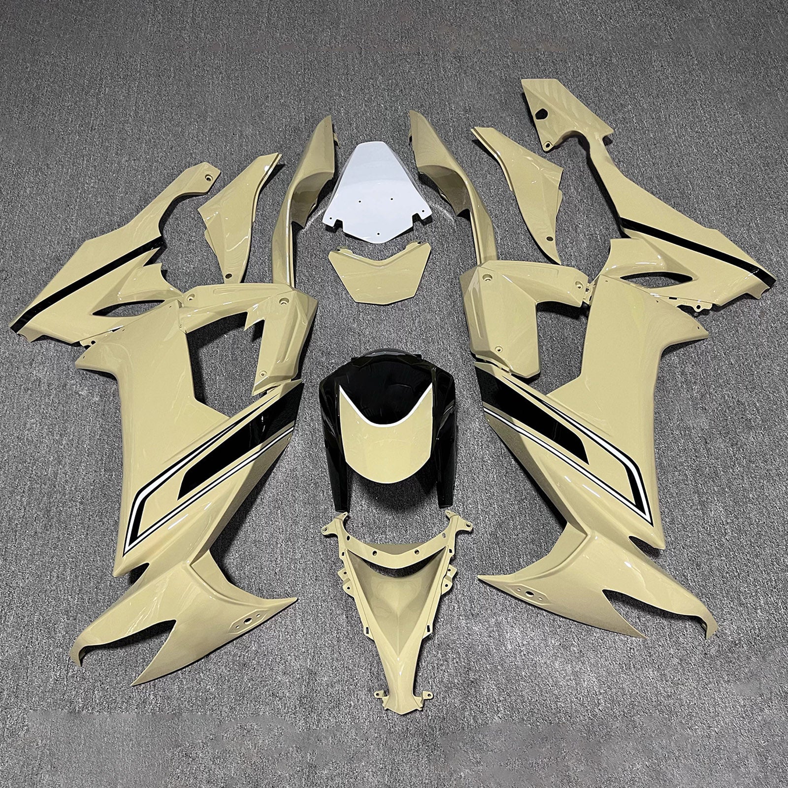 Amotopart 2008-2010 Kawasaki ZX10R Light Khaki Fairing Kit