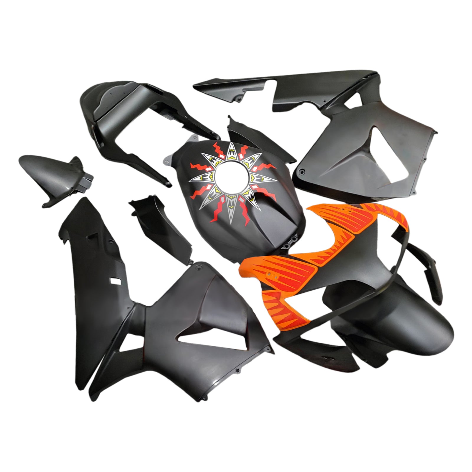 Amotopart 2003-2004 Honda CBR600RR Matte Black Fairing Kit