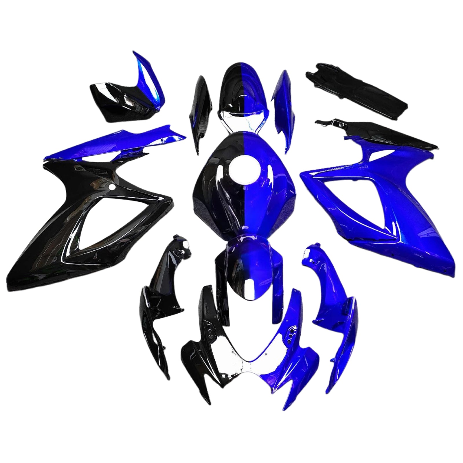 Amotopart 2006-2007 Suzuki GSXR 600/750 Blue Black Fairing Kit