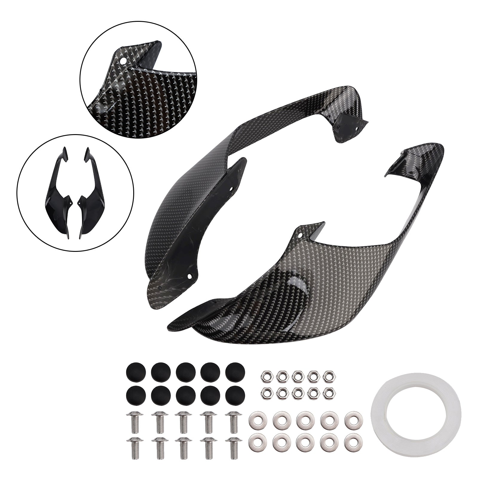 2021-2024 Yamaha YZF R1 R1M Voorzijde Winglets Vleugels Spoiler Kuip