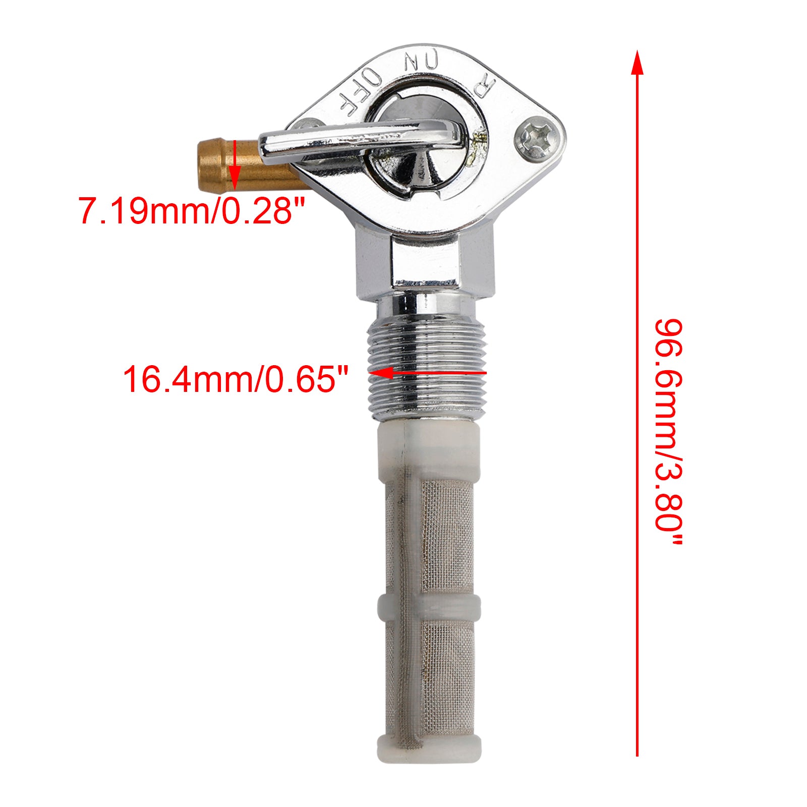 1966-1969 Electra Glide FLB FLFB FLHB Gas Tank Fuel Cock Valve Petcock fit