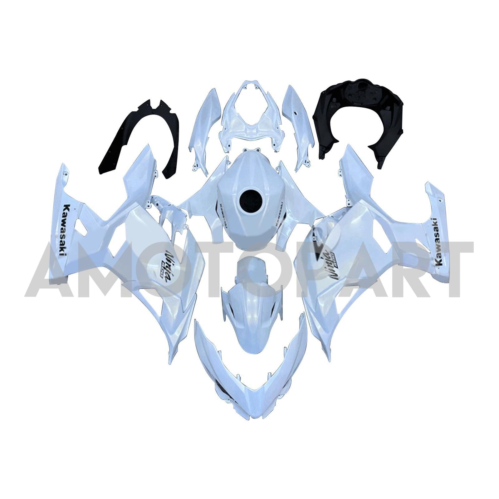 Amotopart 2018-2024 Kawasaki EX400/Ninja400 Fairing Kit Collection One
