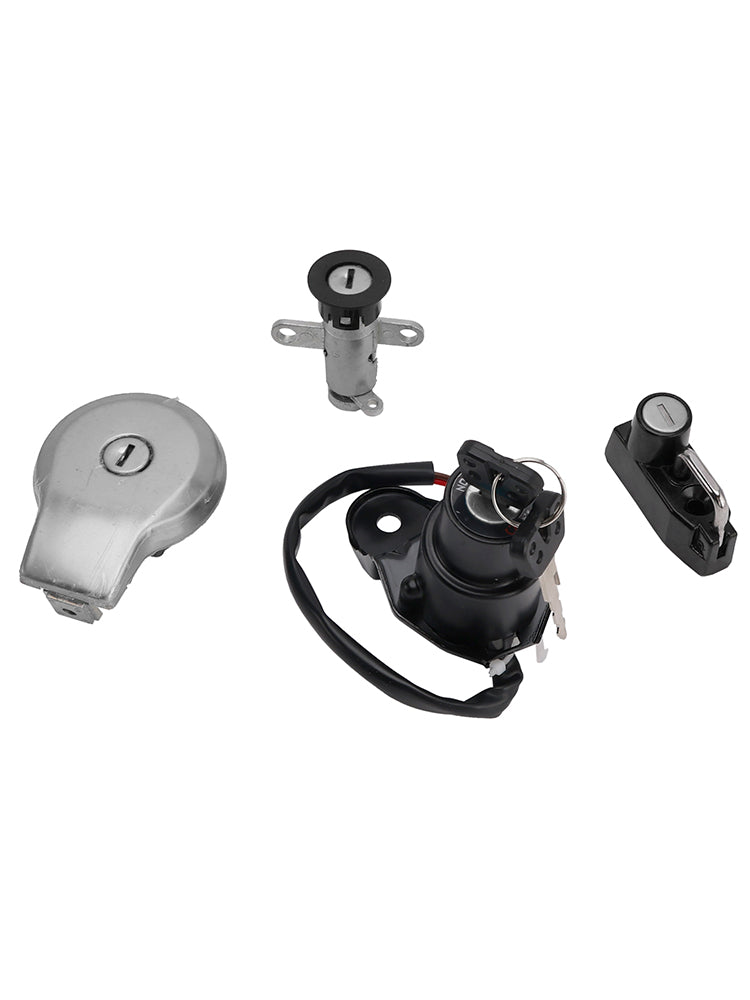 91-94 Yamaha XV400 Virago Ignition Key Switch Fuel Cap Helmet Seat Lock Set