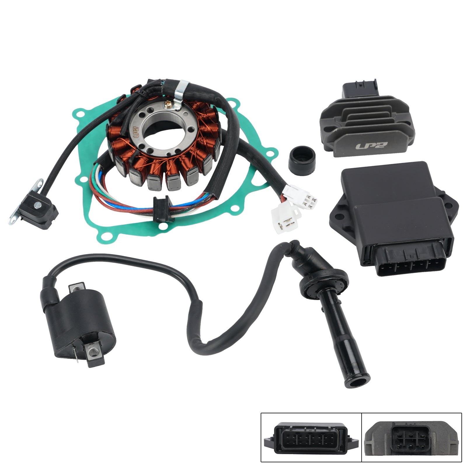 2003-2008 Suzuki LTZ400 Quadsport CDI Box Tændspole Stator regulator pakning