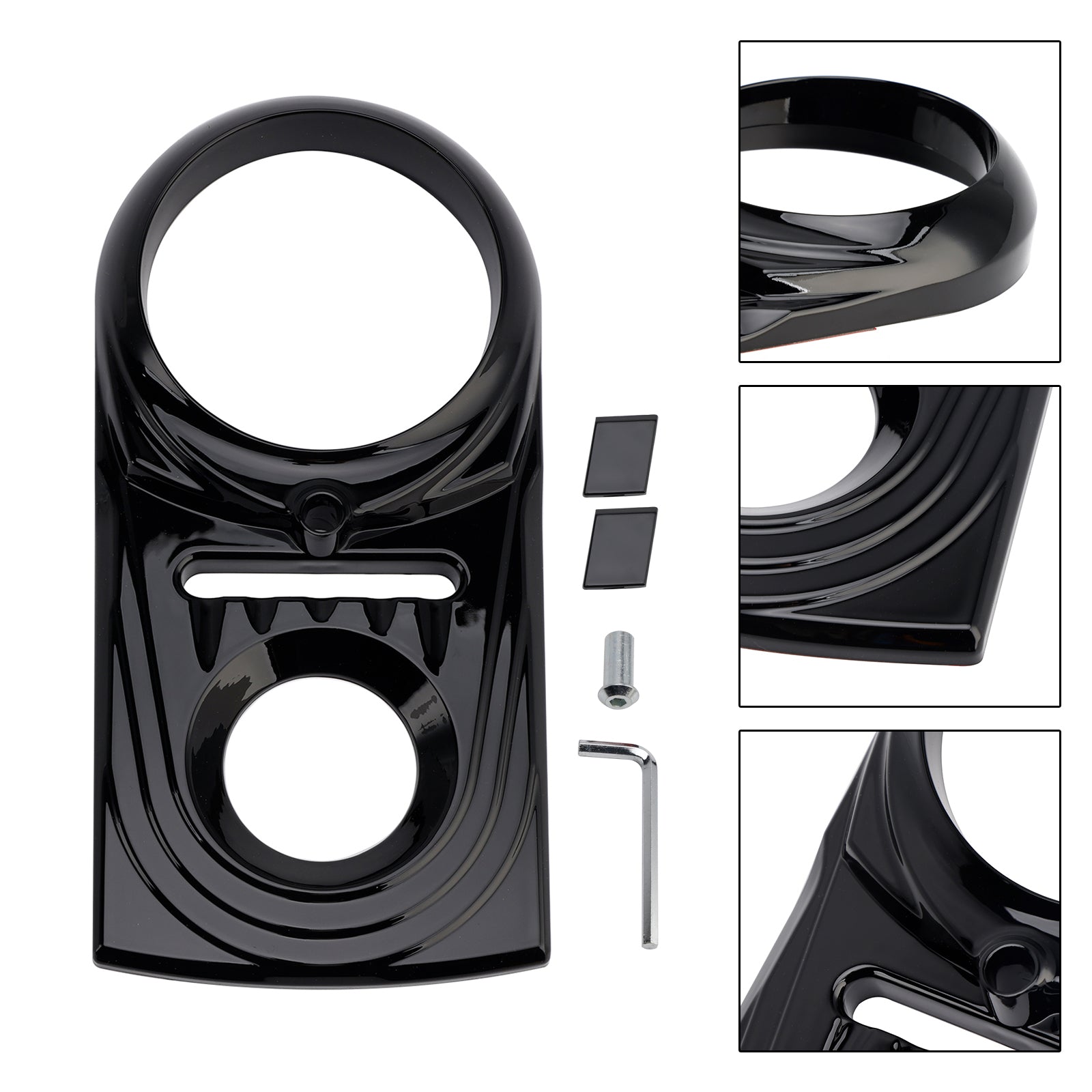 Softail FLSTC FXST Street Glide Gas Tank Dash Panel Insert Cover