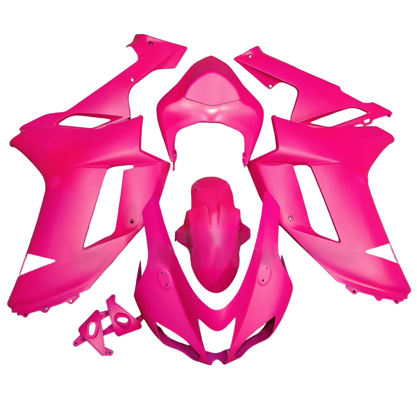Amotopart 2007-2008 Kawasaki ZX6R 636 Pink Fairing Kit