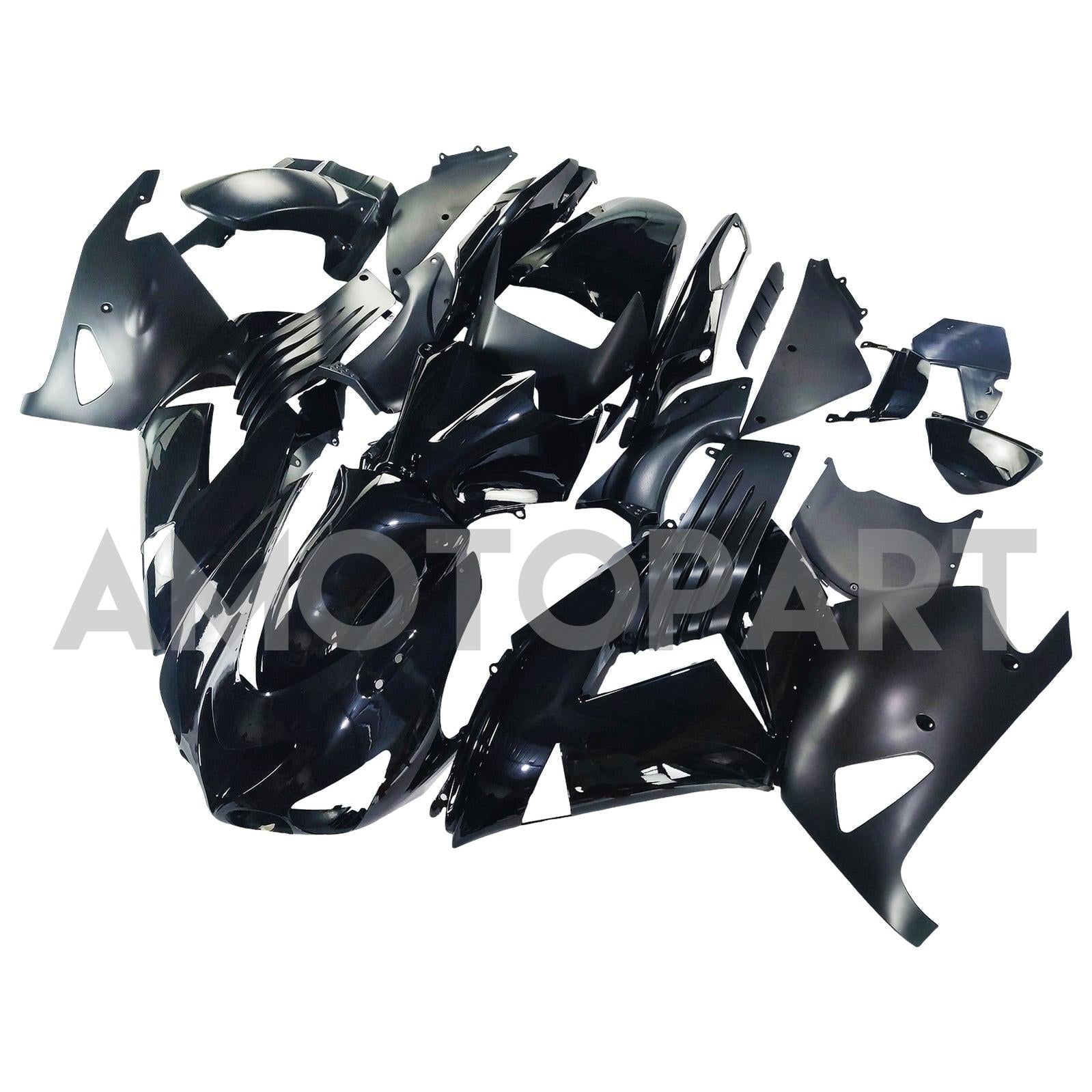 Amotopart 2006-2011 Kawasaki ZX14R Black Fairing Kit