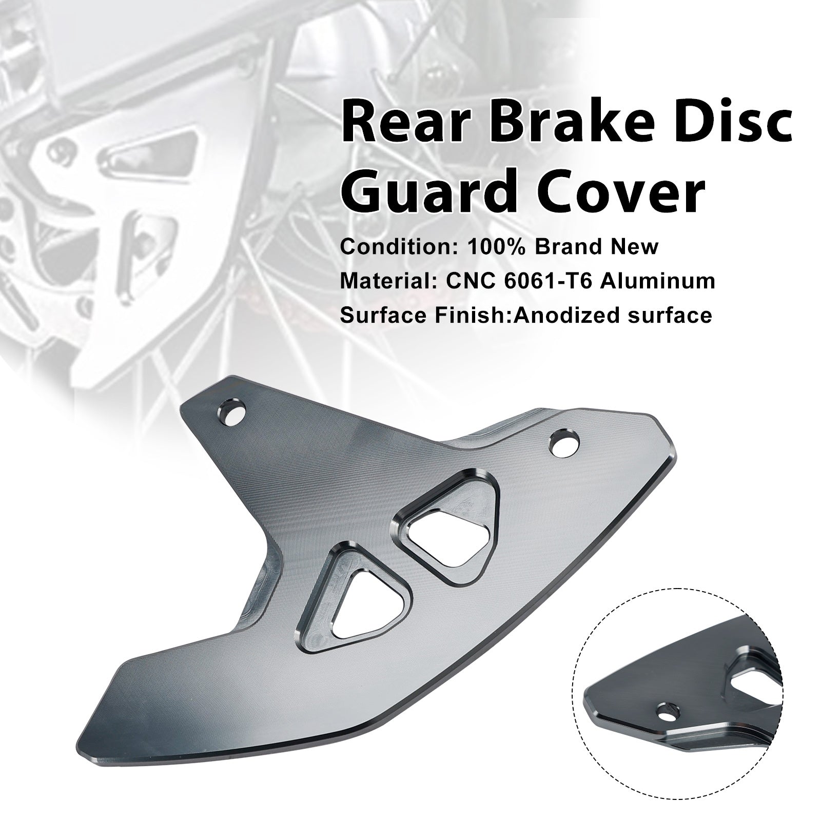 2000-2024 Suzuki DR-Z400SM DRZ400/S/E Rear Brake Disc Guard Cover