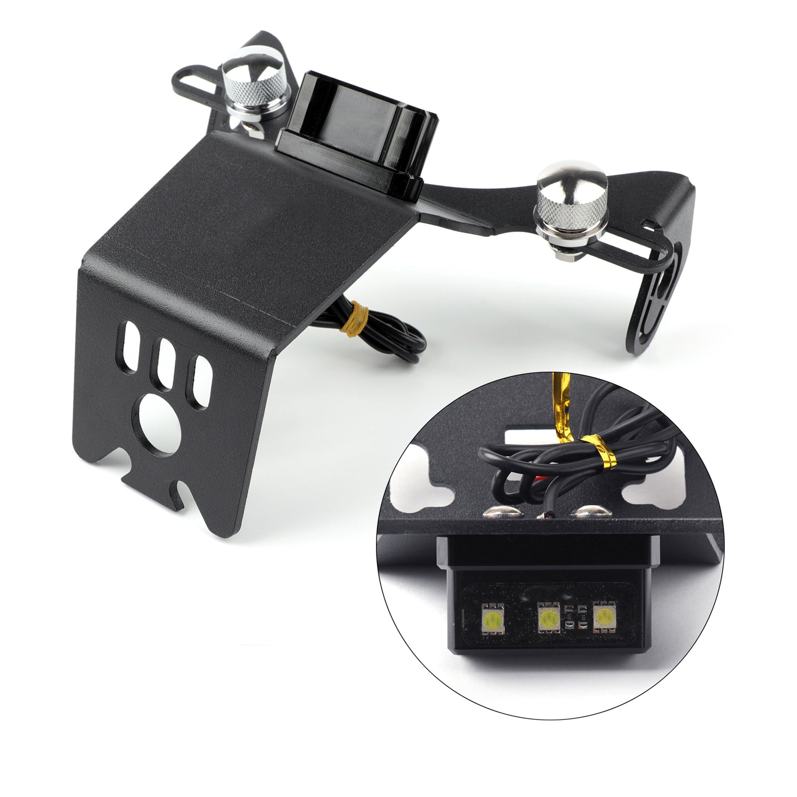 04-14 ヤマハ YZF-R1 ナンバー プレート ブラケット ナンバー ホルダー プレート 3 LED付き