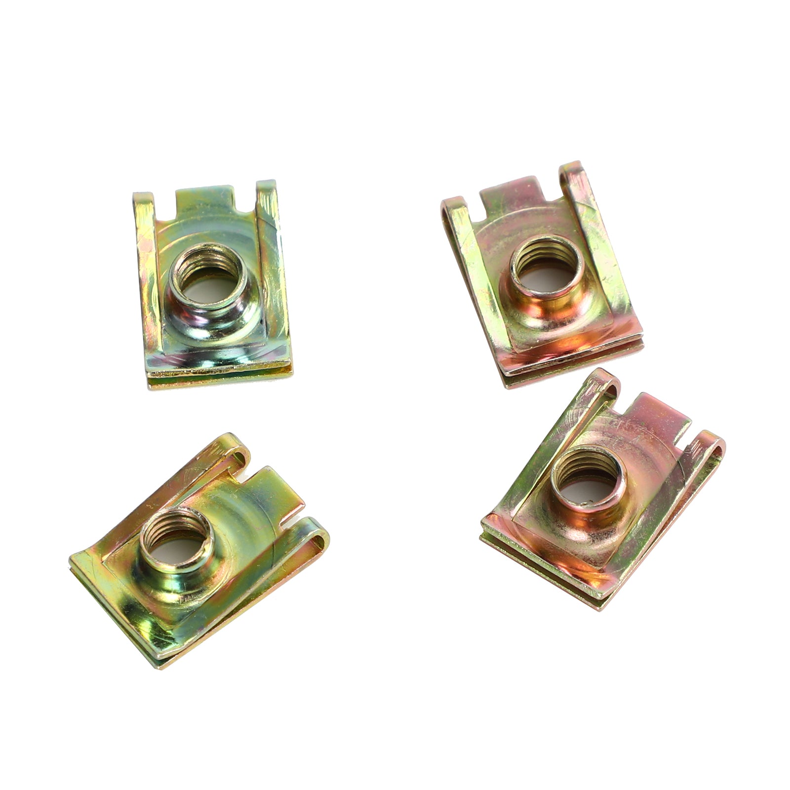 4X 96-19 Harley Glide King Touring Saddlebag Lever Lock Bolts Nuts Set Silver