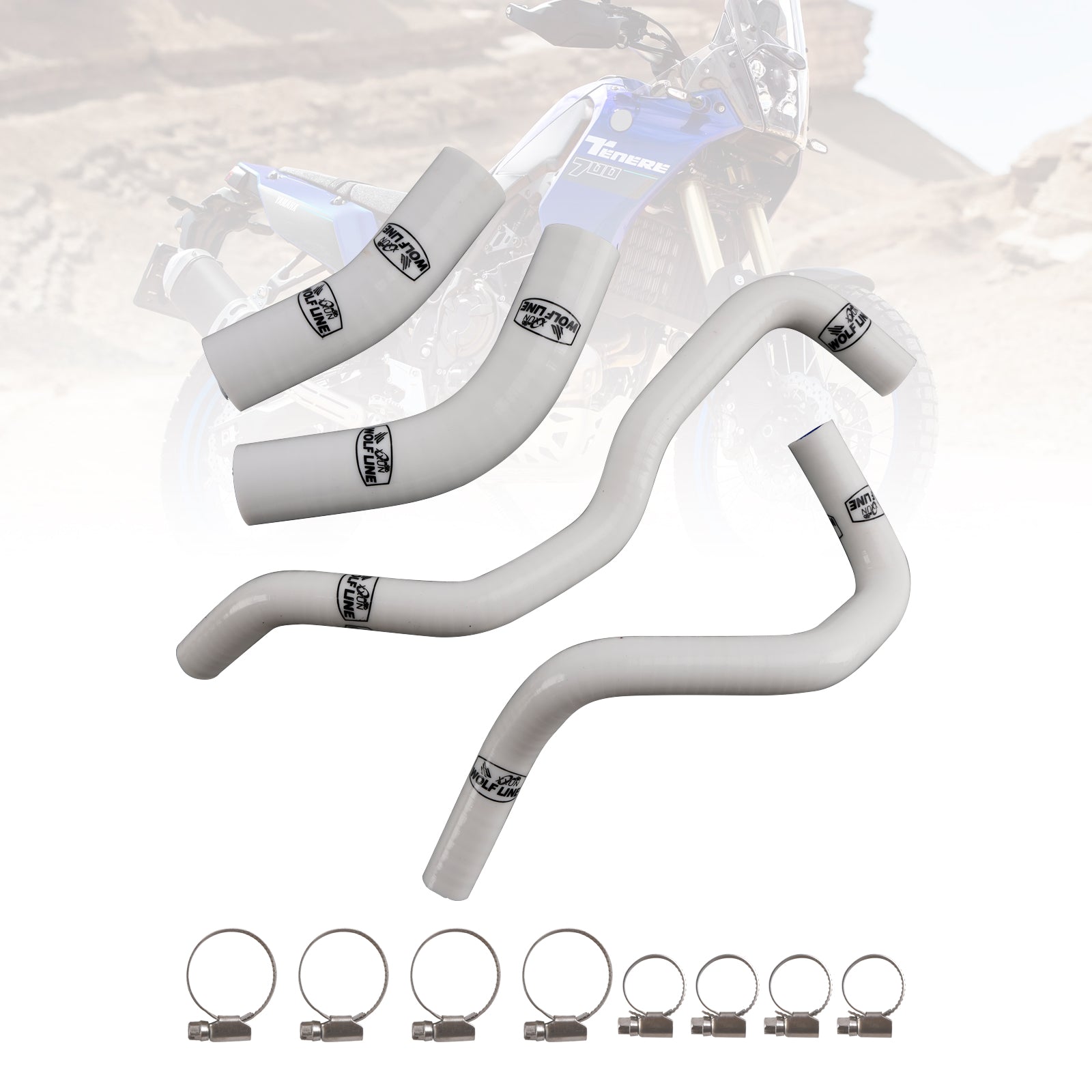 2019-2024 Yamaha Tenere 700 Silikonowy Zestaw węża chłodzącego chłodzicie