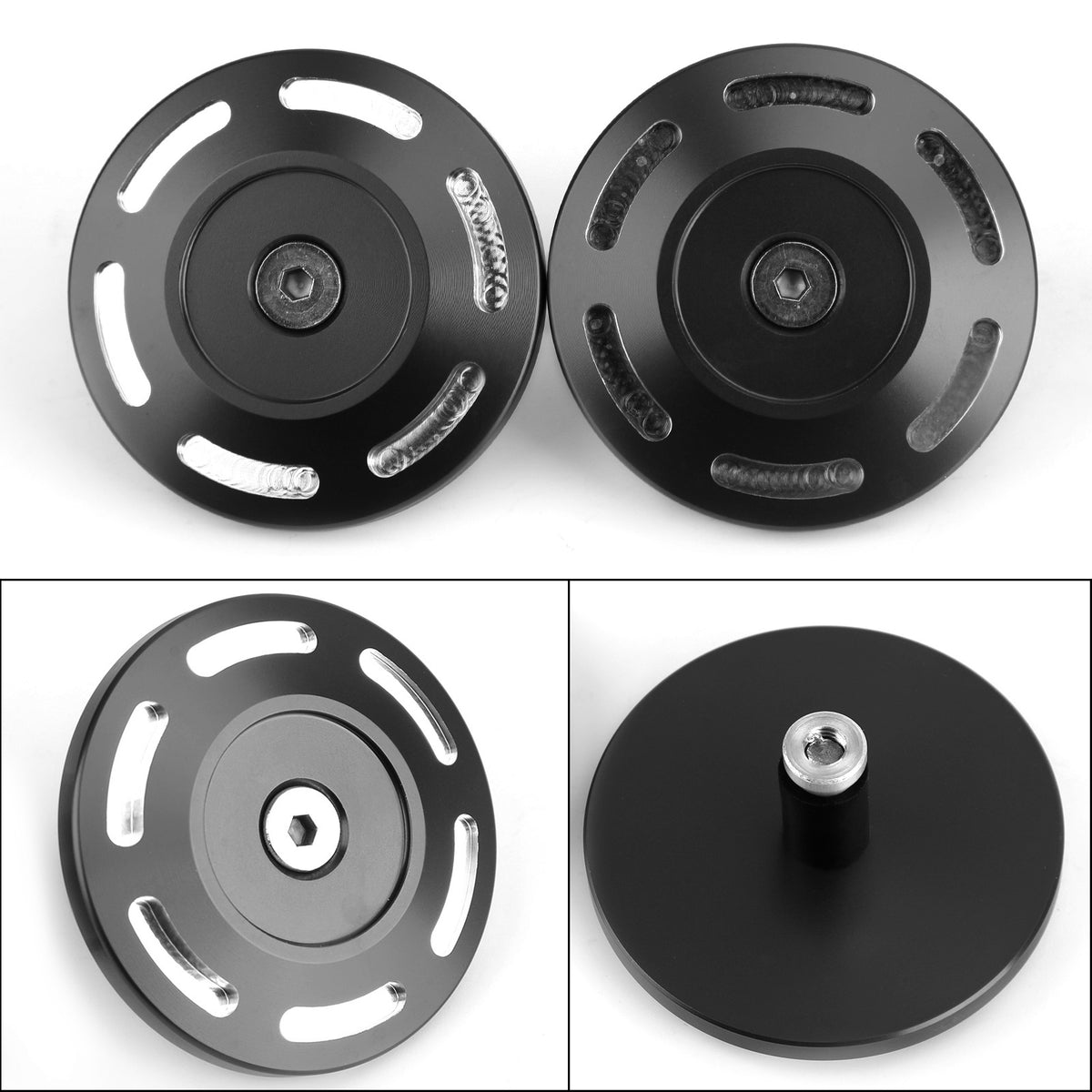 Pár 2015-2020 BMW S1000XR Black CNC Billet Hliníkový otvor Záslepky rámu