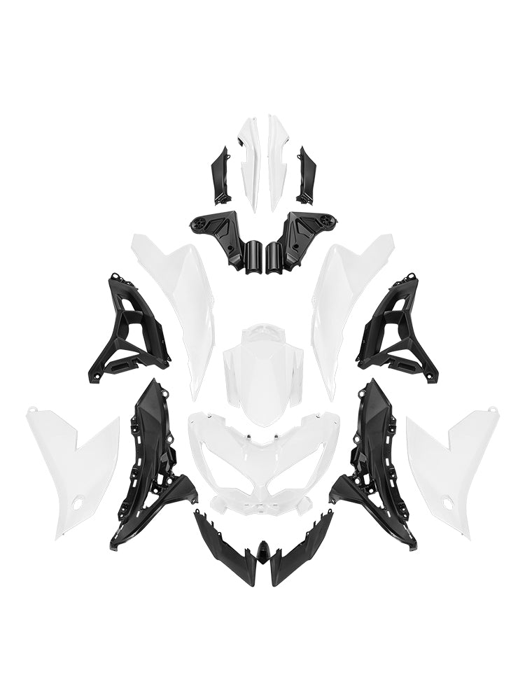 Amotopart 2022-2024 Kawasaki VERSYS 650 KLE ABS Kit de carenado blanco