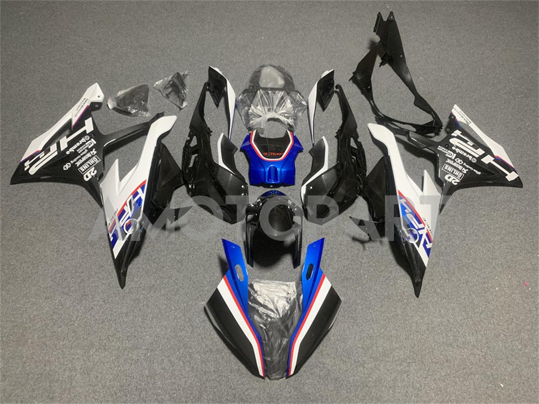 Amotopart BMW S1000RR 2019-2022 Kit de carenado Style2 azul y blanco