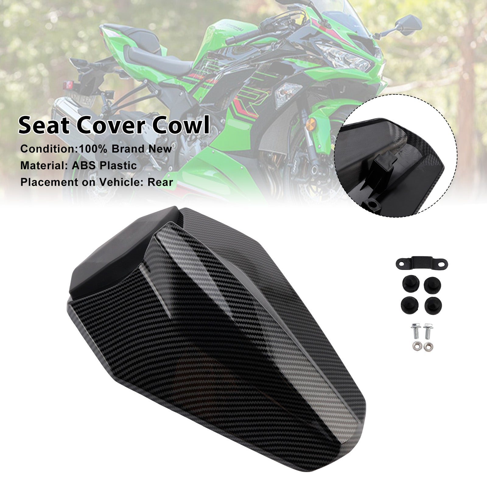 Kawasaki ZX25R ZX4R ZX4RR 20-25 Racing Tail Rear Seat Fairing Cowl