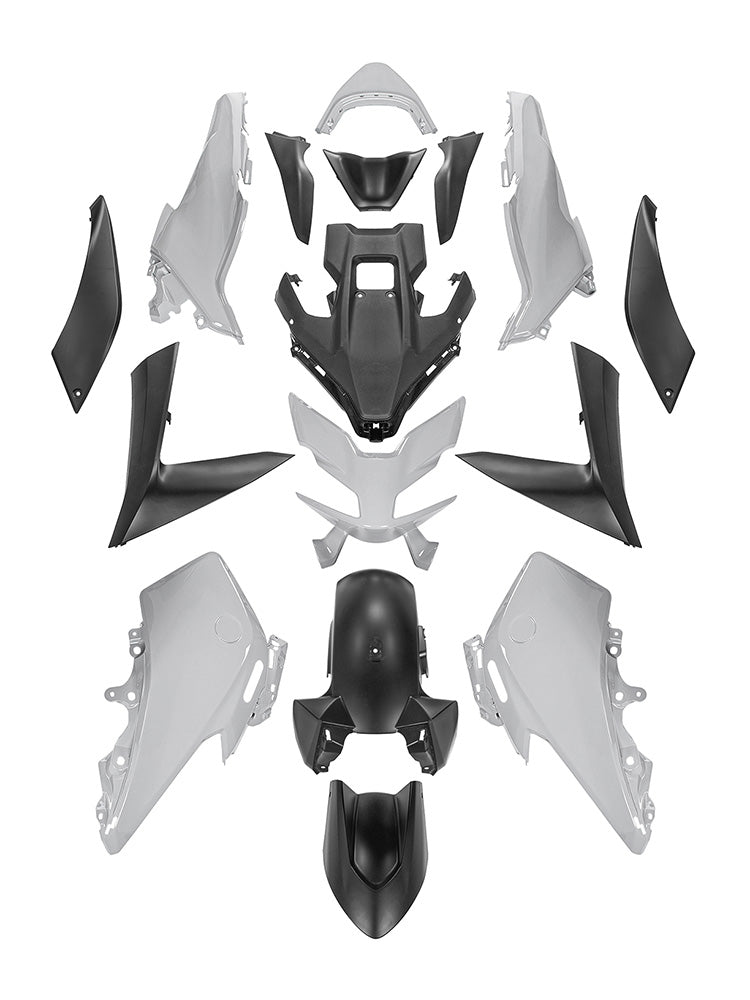 Amotopart 2023-2024 Yamaha T-MAX 560 Black Grey Fairing Kit