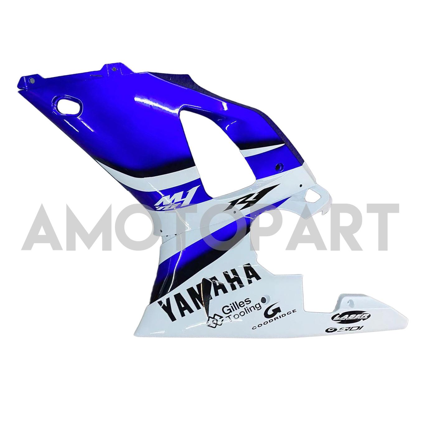 Amotopart 2000-2001 Yamaha YZF 1000 R1 Blue White Fairing Kit