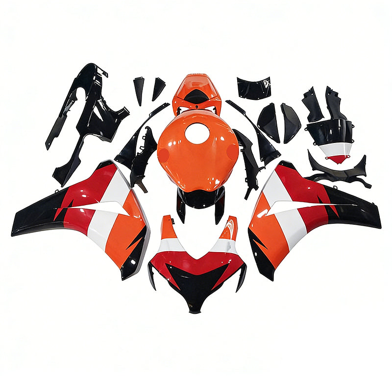 Amotopart 2008-2011 Honda CBR1000RR Orange Red Black White Fairing Kit