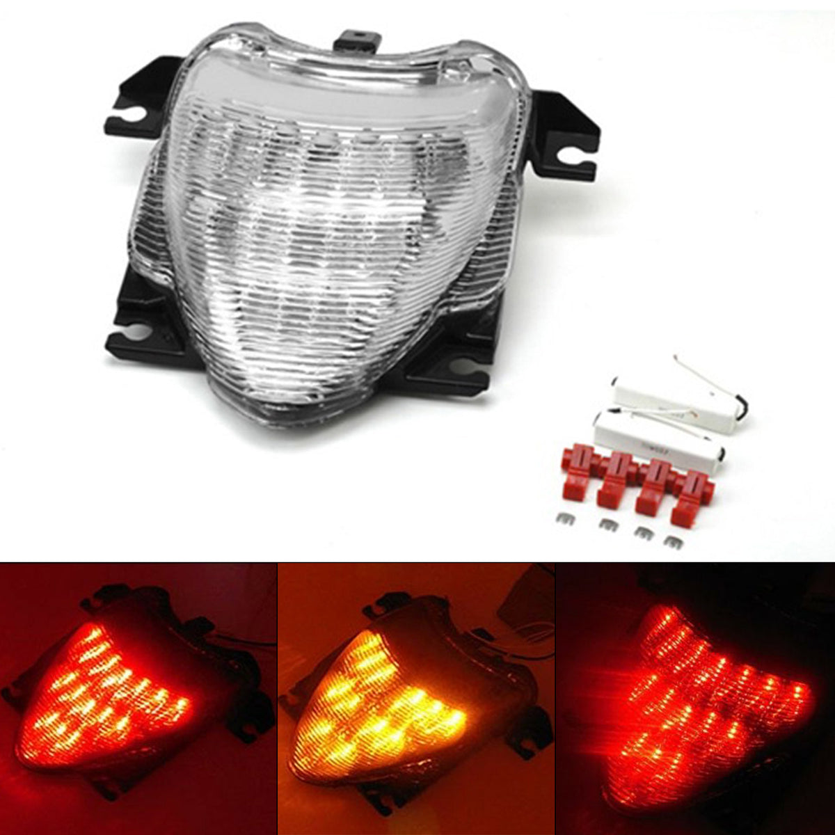 2006-2022 Suzuki Boulevard M109R Clignotants de feu arrière à LED intégrés clairs