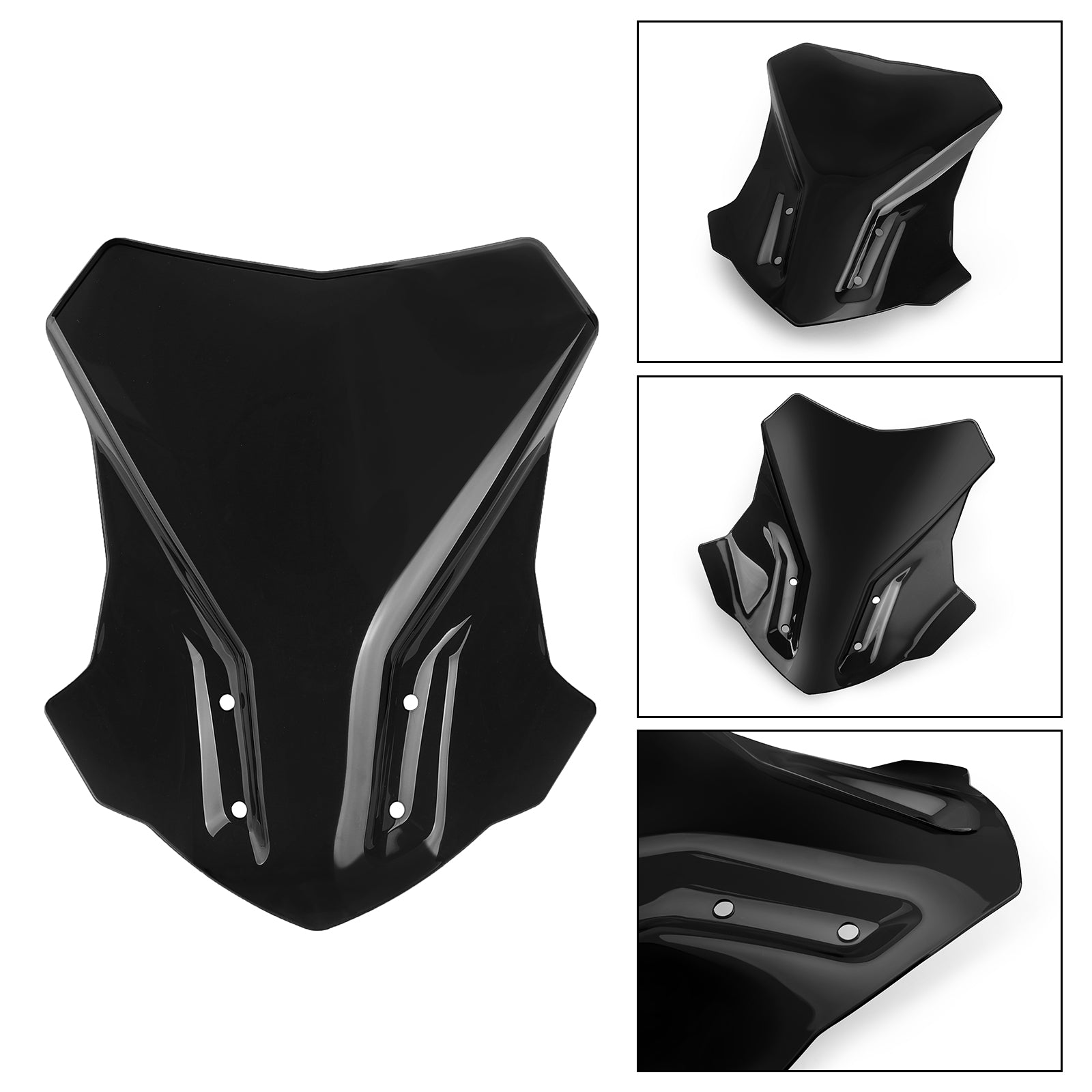 1 pieza 2017-2022 BMW G310GS motocicleta ABS parabrisas negro