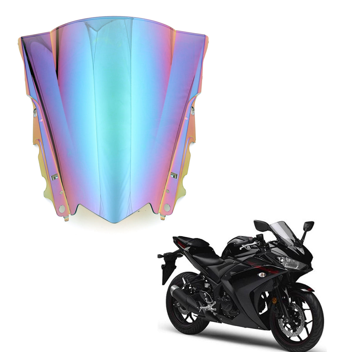 2014-2018 Yamaha YZF-R25 2015-2018 YZF-R3 Windshield WindScreen
