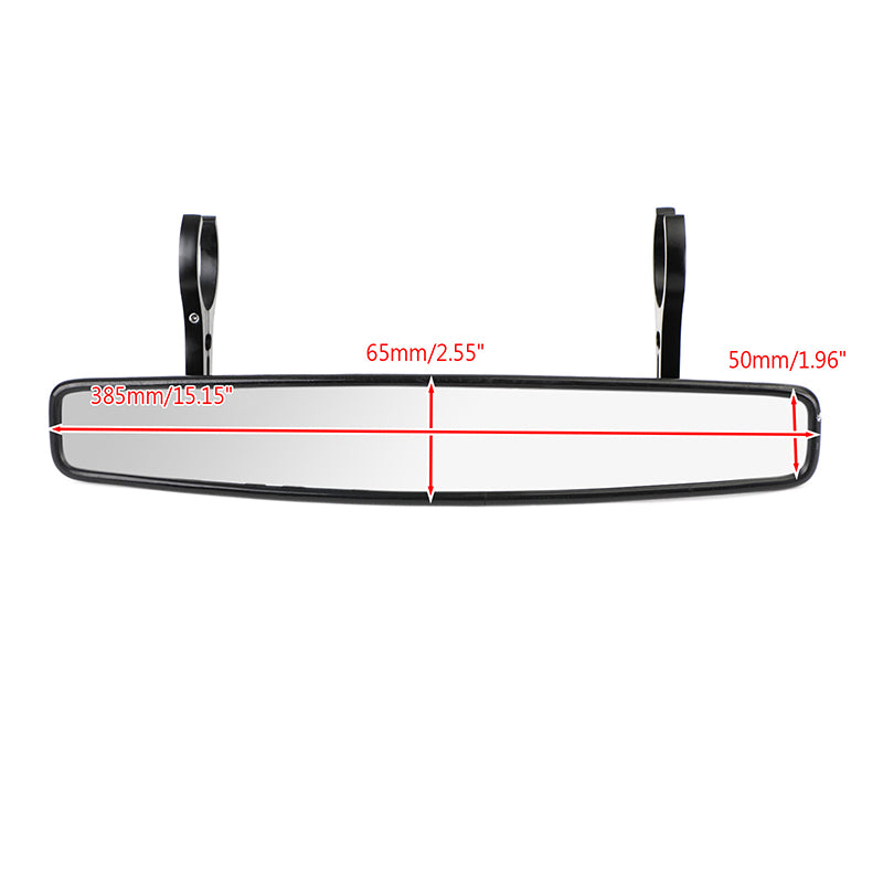 1.75" UTV Wide Rear View Mirror for ROUND ROLL BAR Polaris RZR XP 4 Arctic Cat