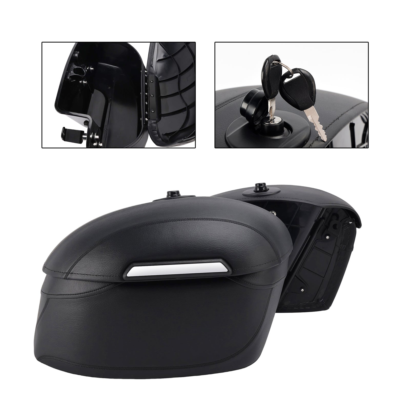 04-25 Sportster 883 1200 X48 Side Saddle Bag Mounting Bracket Black