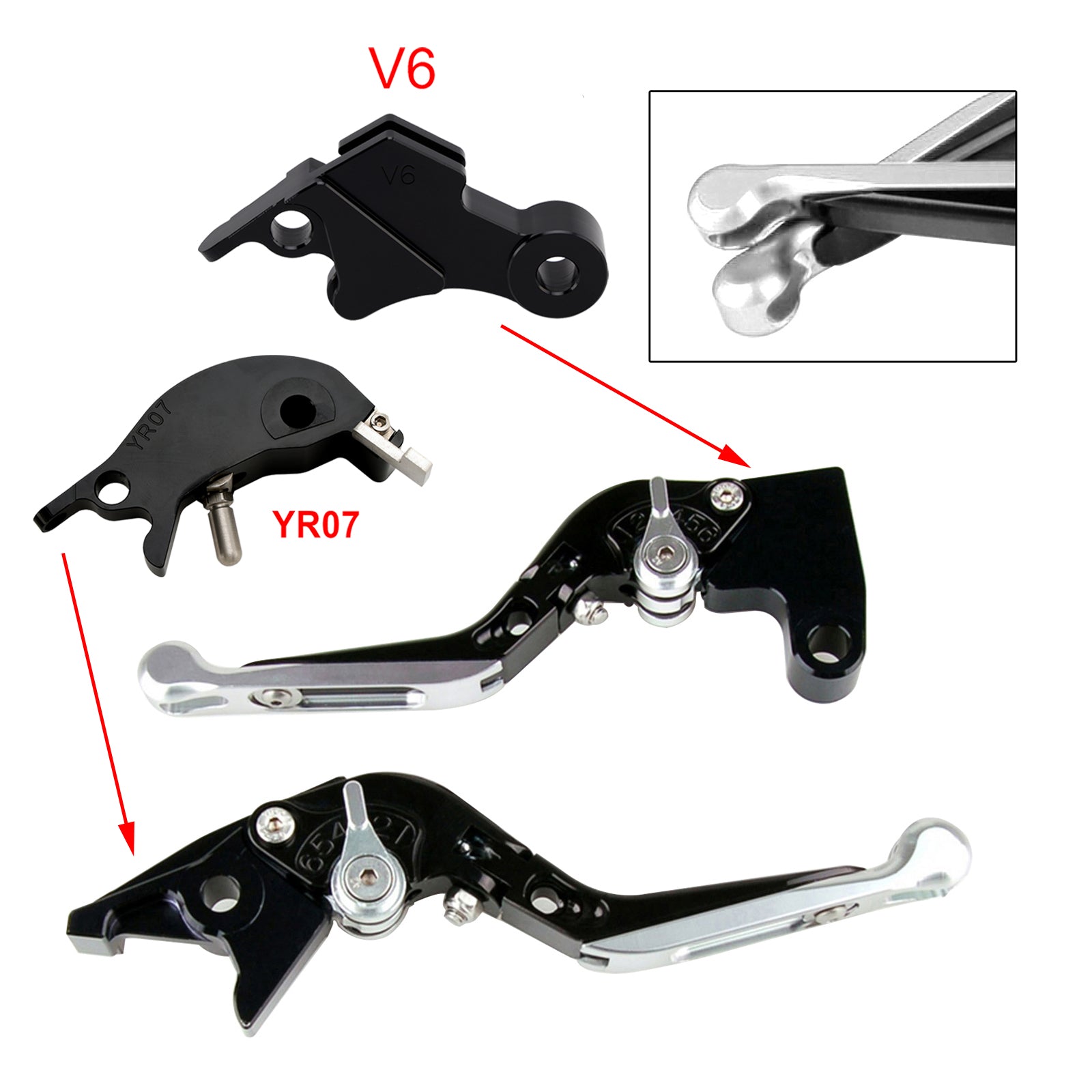 24-25 YAMAHA XSR900 XSR900GP MT-09 MT-09SP Adjustable Clutch Brake Lever