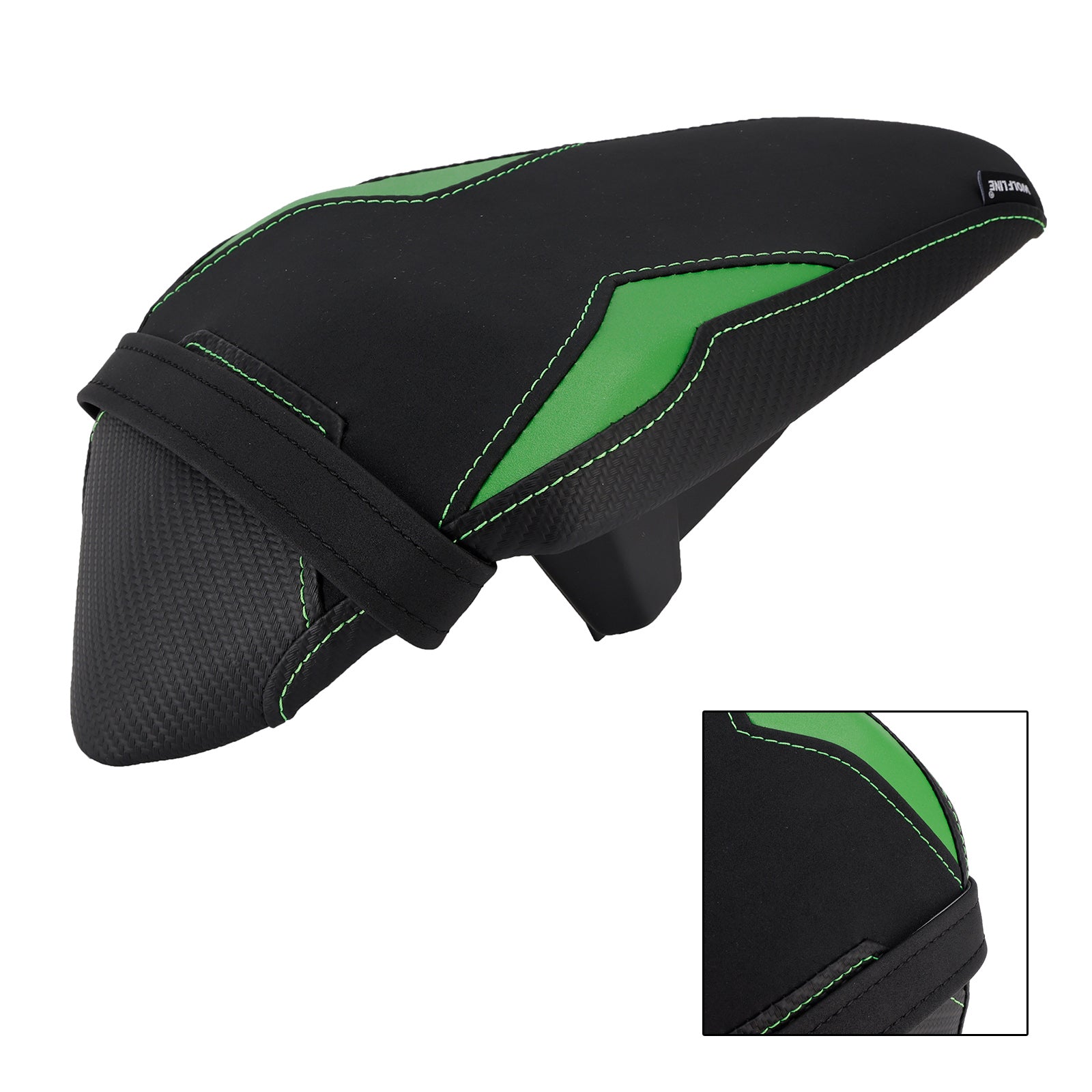 24-26 Kawasaki Ninja 7 Hybrid Bagsæde Passagerhynde Flat Pu
