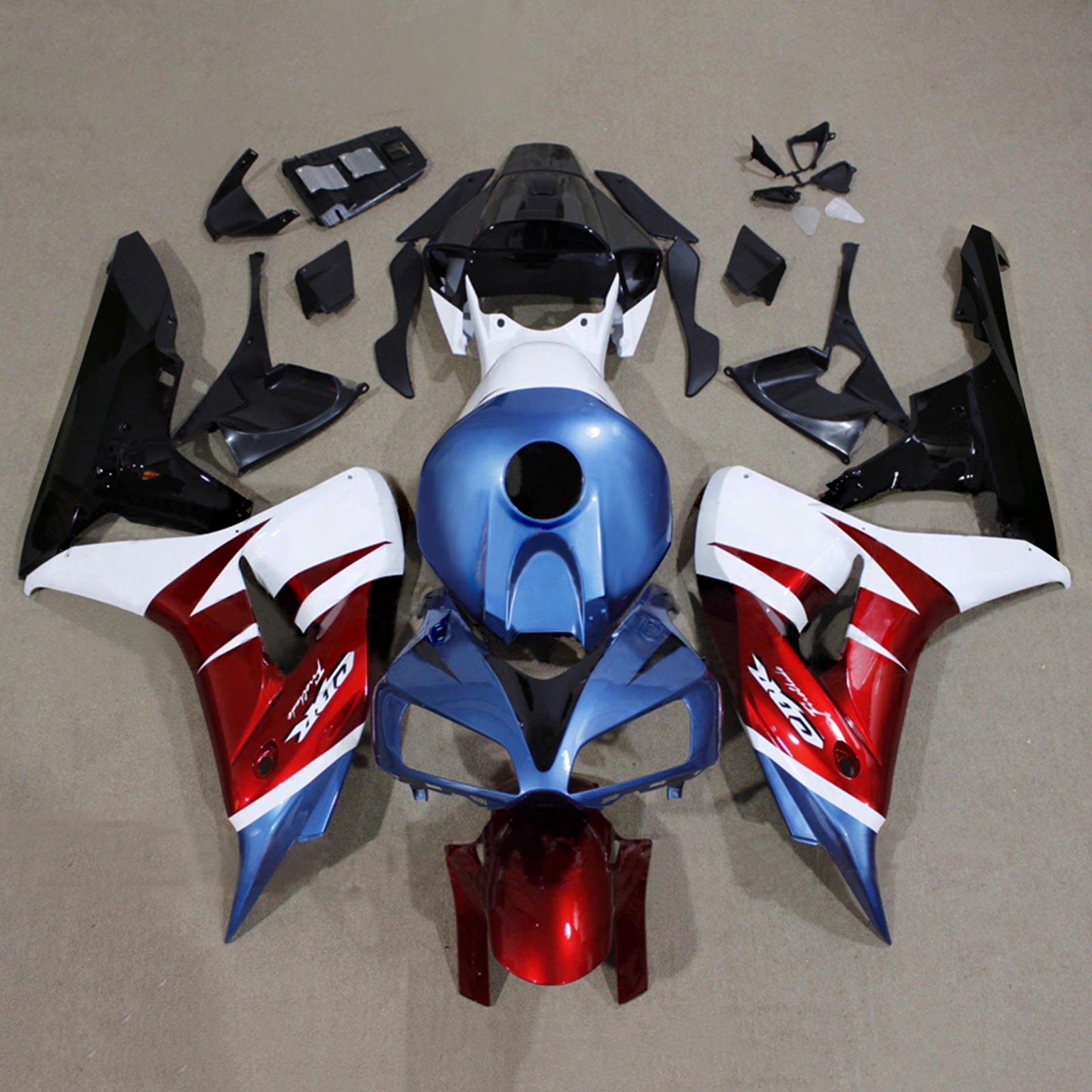 Amotopart 2006-2007 Honda CBR1000RR Blue Red White Fairing Kit