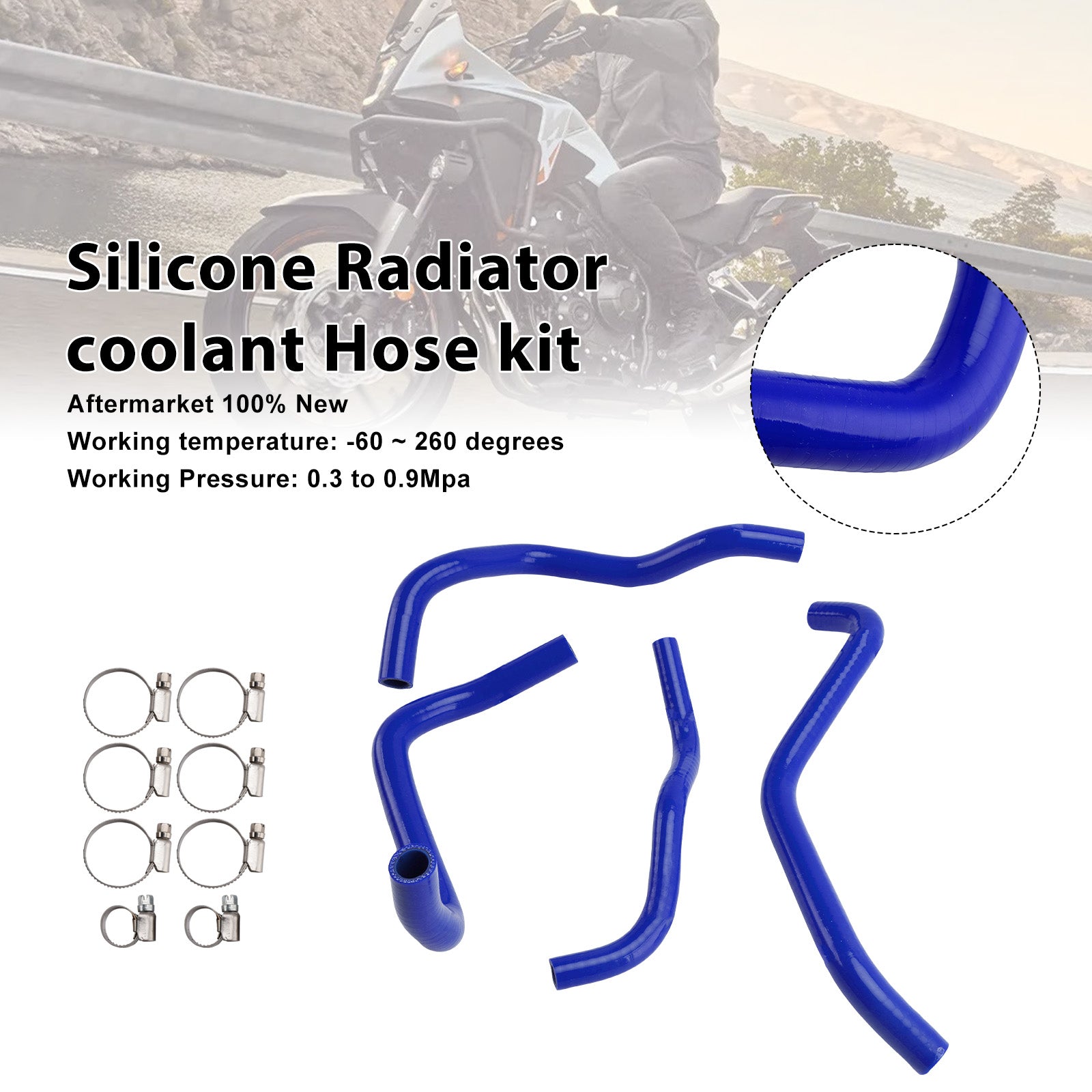 Honda NX400 NX500 CB500 CB500F/X/R Silicone Radiator coolant Hose