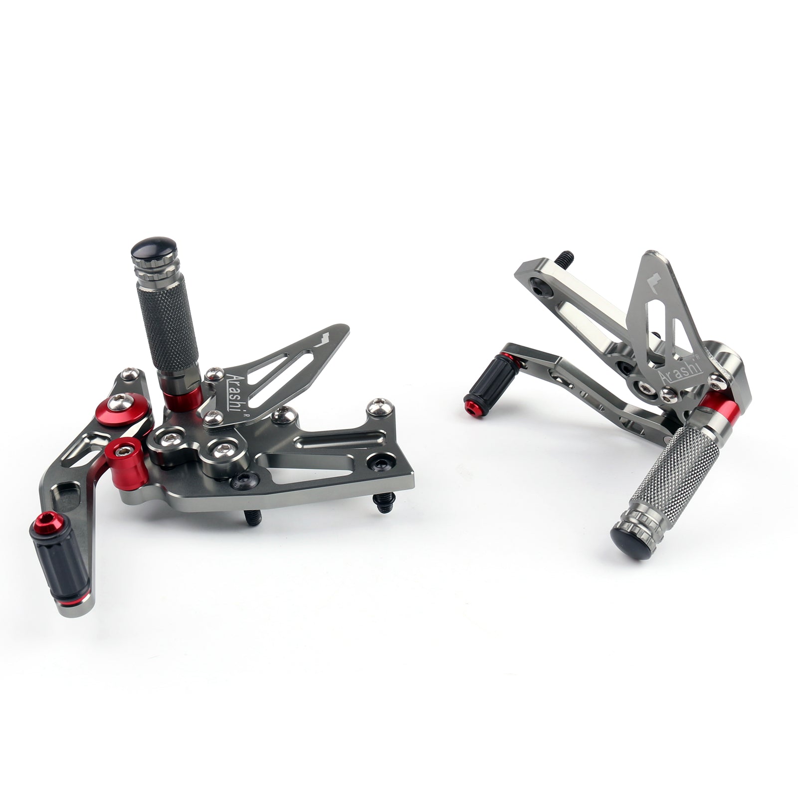 2011-2015 Triumph Speed Triple 1050 CNC Adjustable Rearsets Footpeg Gray