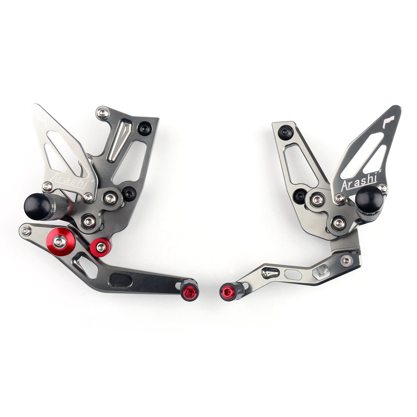 2011-2015 Triumph Speed Triple 1050 CNC Adjustable Rearsets Footpeg Gray