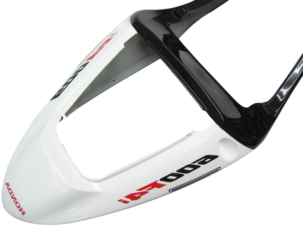 Amotopart Honda CBR600 F4i Blanc 2001-2003&Kit de carénage Black Style1