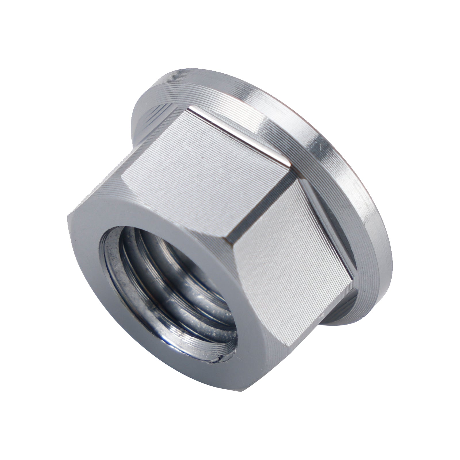 6 Pack Motorcycle Bike Aluminum Rear Sprocket Flange Nuts M10X1.5mm Grey