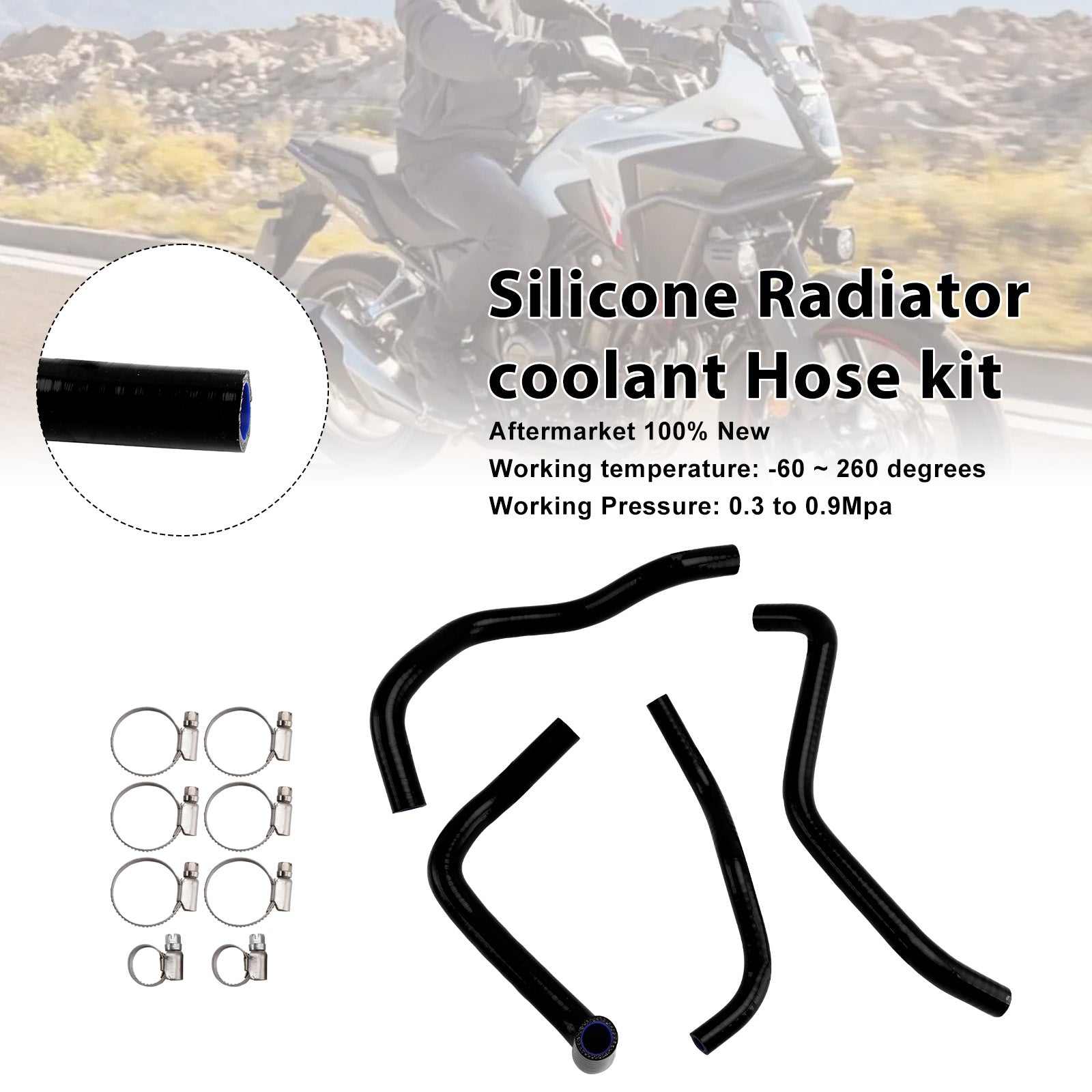 Honda NX400 NX500 CB500 CB500F/X/R Silicone Radiator coolant Hose