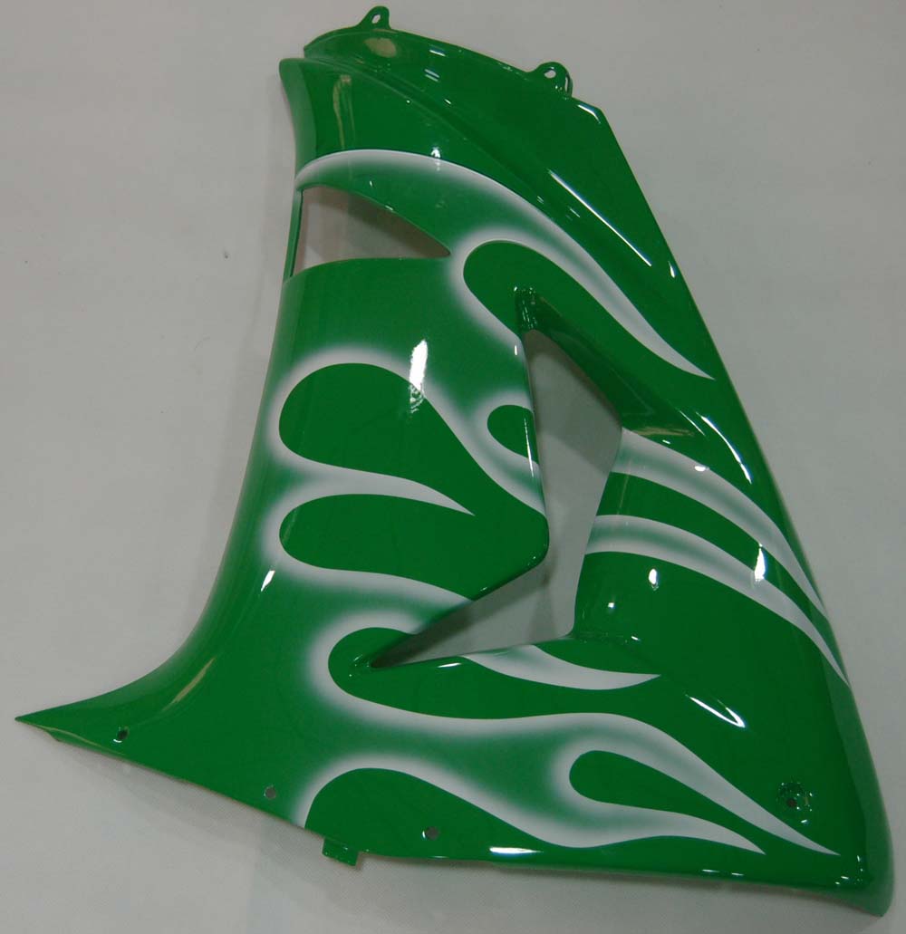 Amotopart 2006-2007 Kawasaki ZX10R Green Fairing Kit