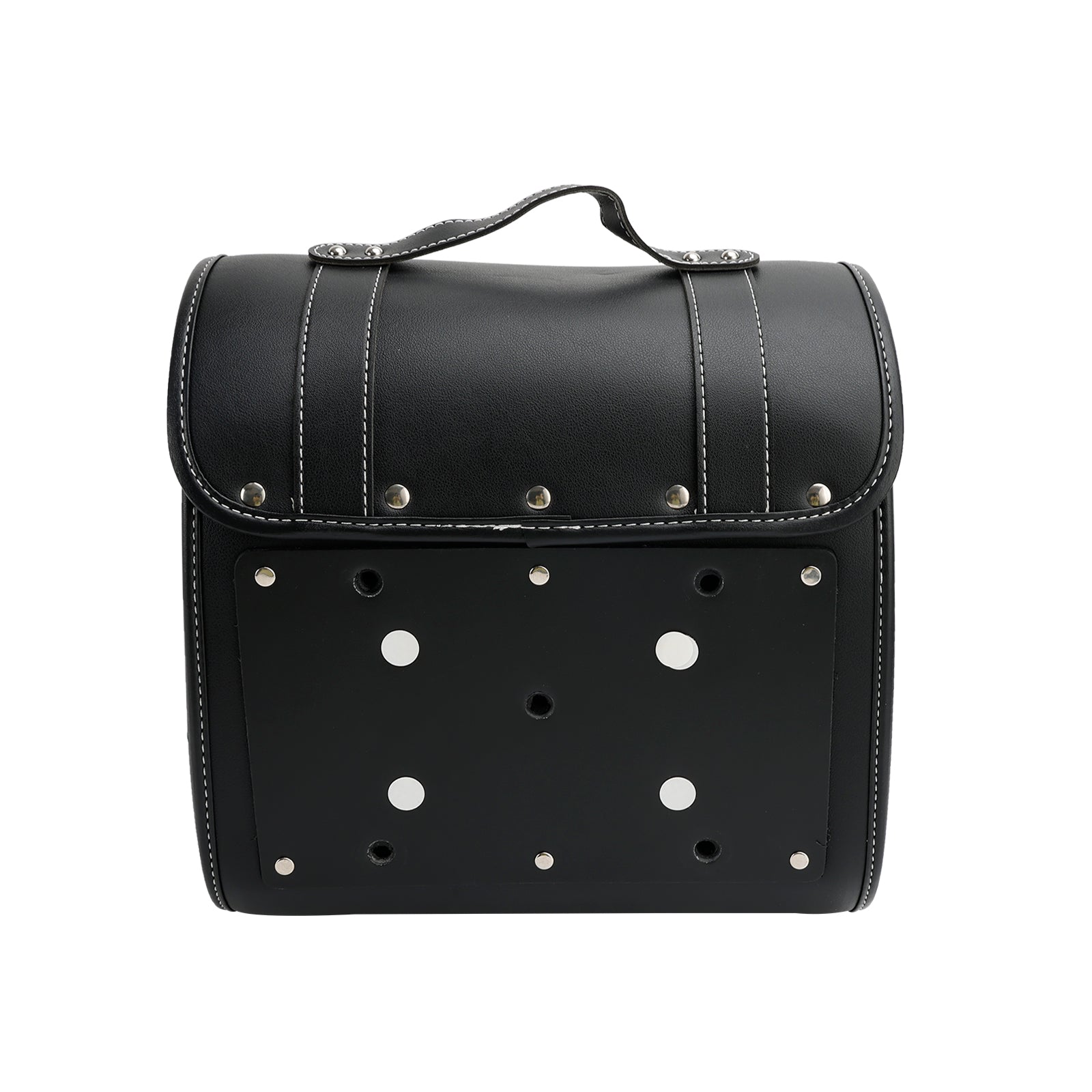 Saddlebag Side Storage Tool Bag Universal Quick Release Pu Motorcykel Brun