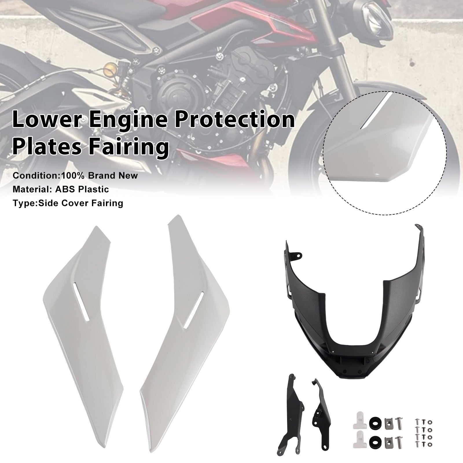2023-2025 Street Triple 765 R/RSEngine Lower Belly Pan Panels Guard Fairing
