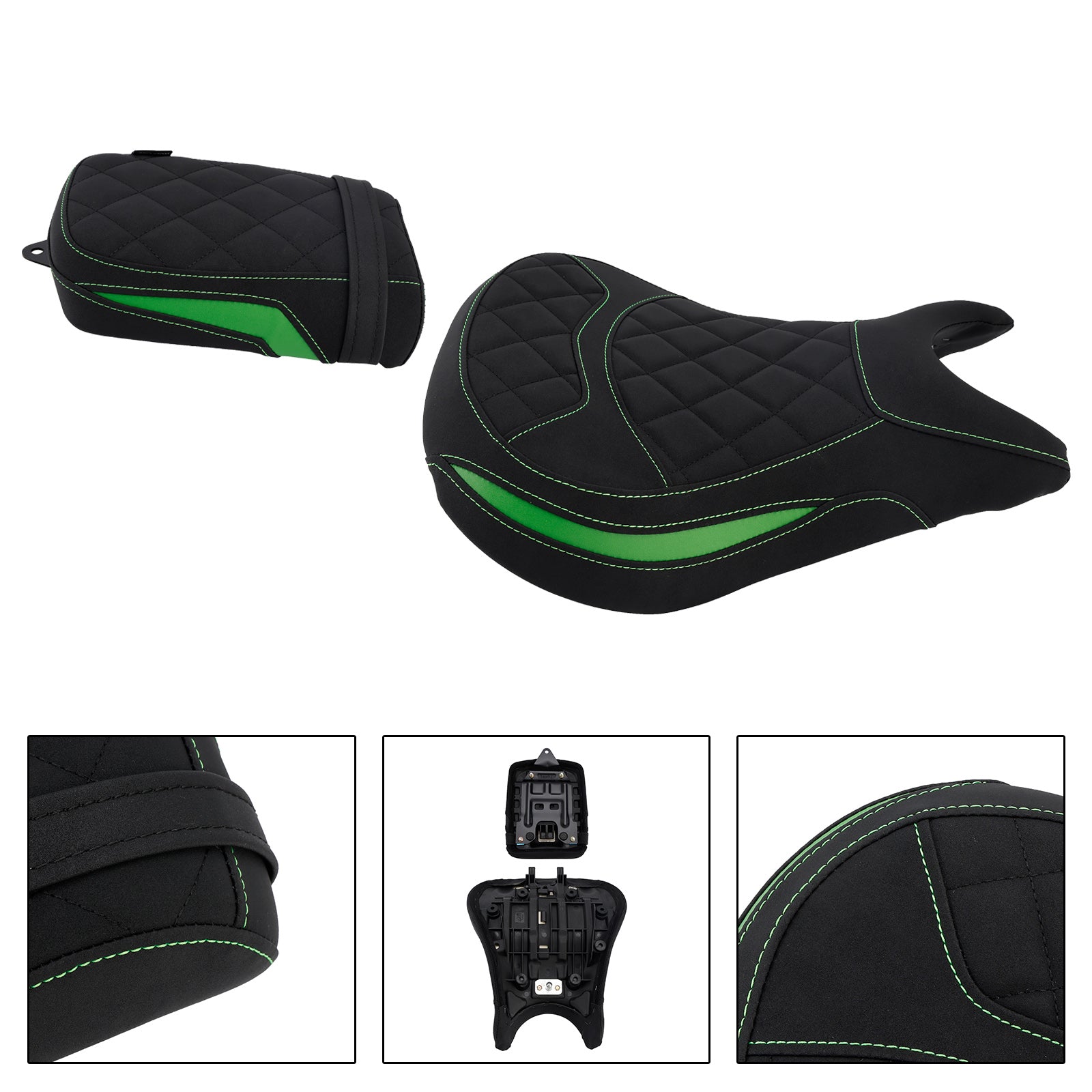 24-25 Kawasaki Eliminator 500 Front&Rear Raider Passenger Kit Lower Green