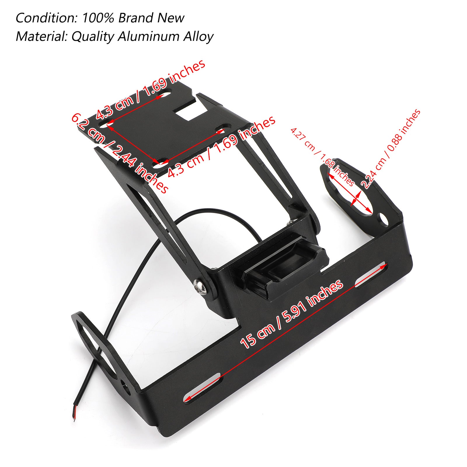 2017-2020 Kawasaki Z650 Ninja 650 nummerpladeholder