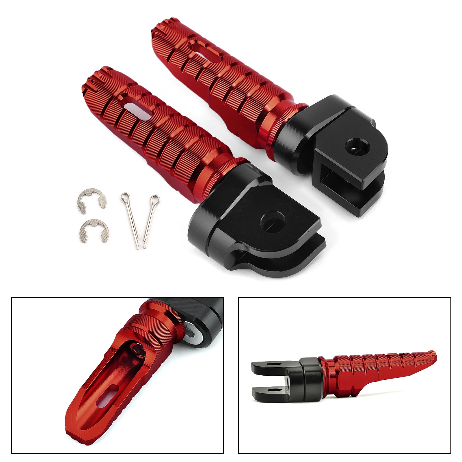 Reposapiés delanteros para HONDA CB125R CBR250RR CBR1000RR CB600F CB1100/RS/SX Rojo