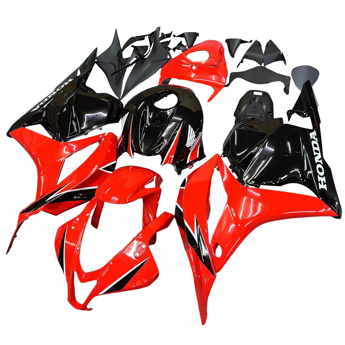 Amotopart 2009-2012 Honda CBR600RR Red Black Fairing Kit
