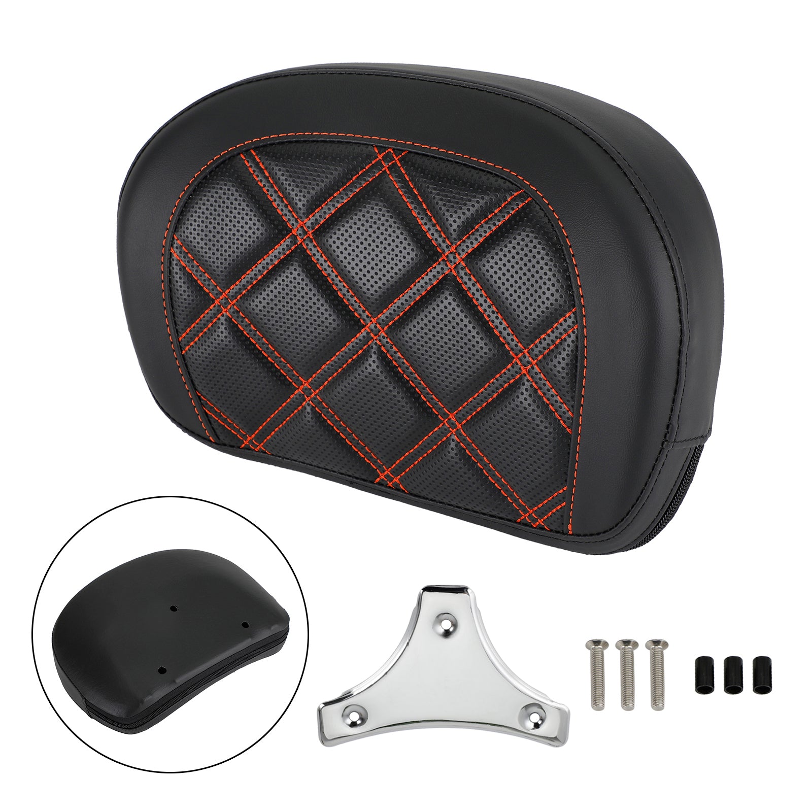 Driver Rider Sissy Bar Seat Backrest Pad for CVO Street Glide FLHXSE 2015-2021