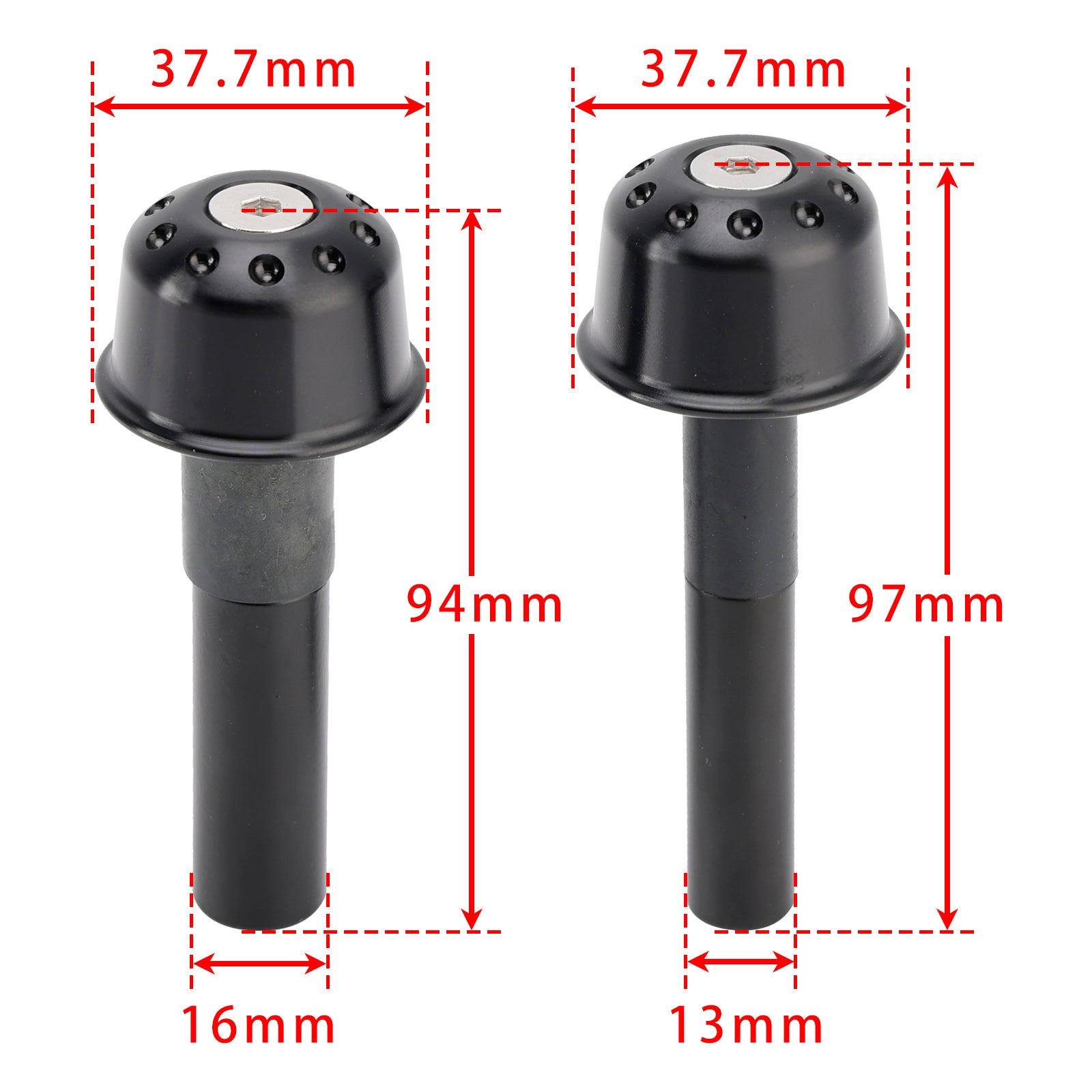 Kawasaki Vulcan S 650 Z650RS Z900RS CNC Styret ender vekt svart