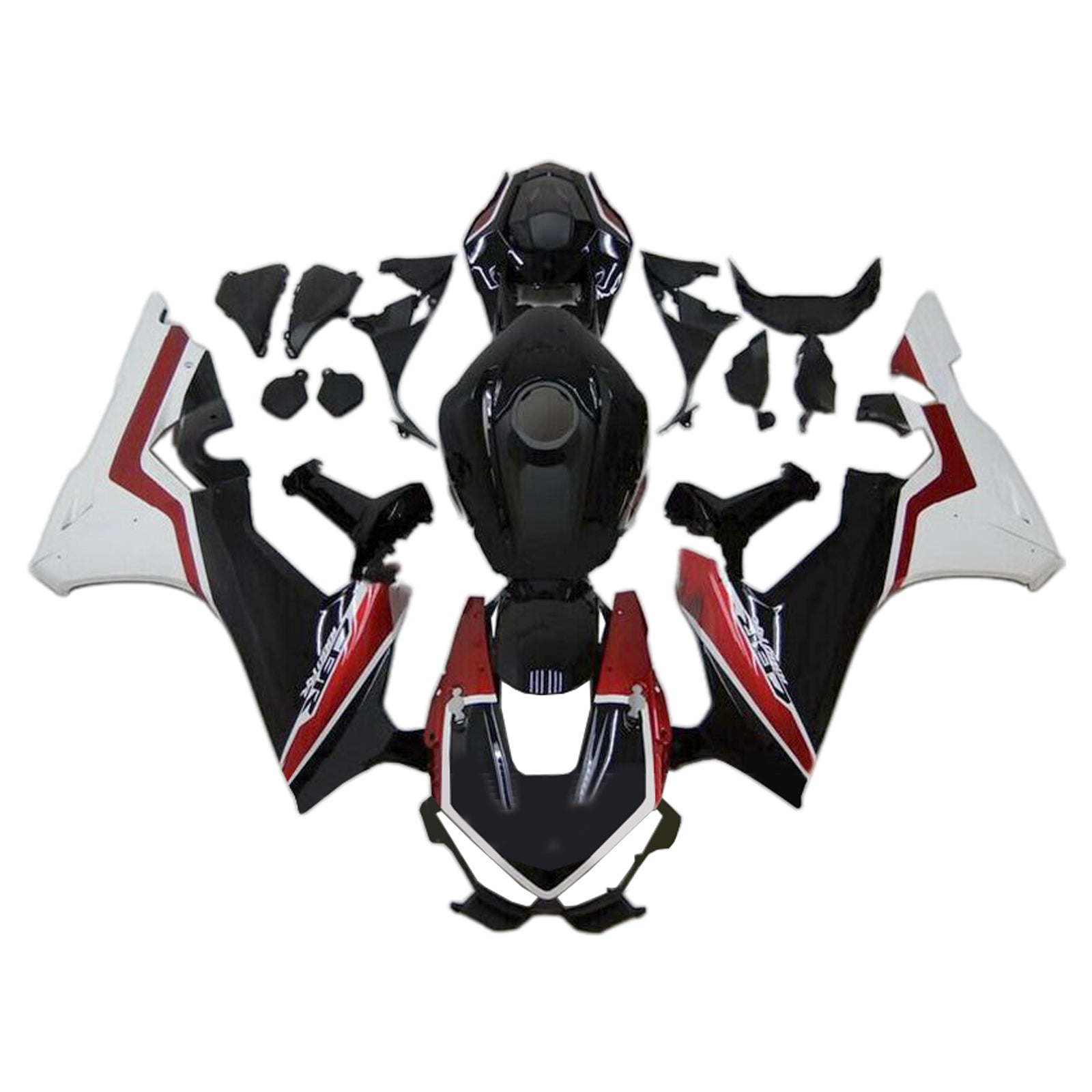 Kit carena Amotopart 2017-2023 CBR1000RR Honda nero e rosso