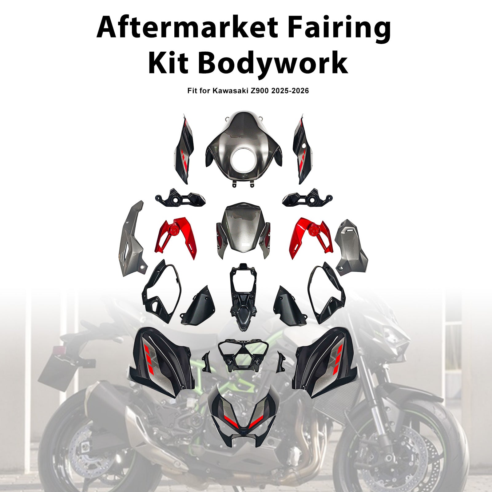 Amotopart 2025–2026 Kawasaki Z900 Verkleidungsset-Kollektion